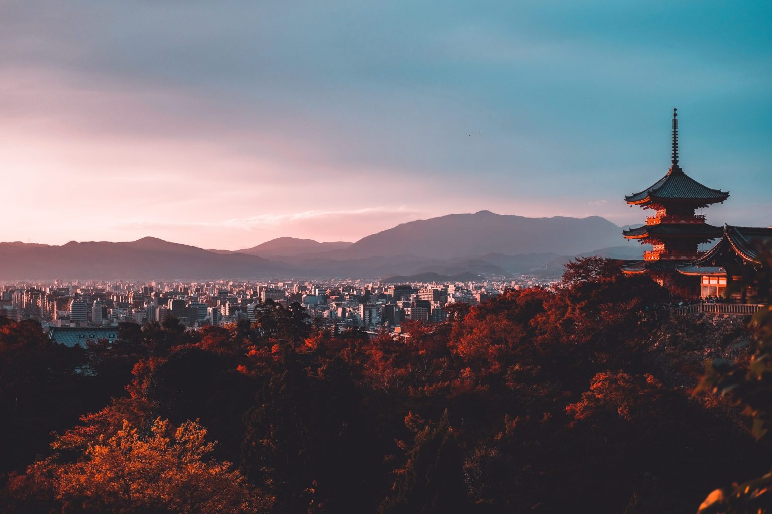 kyoto panoramic view