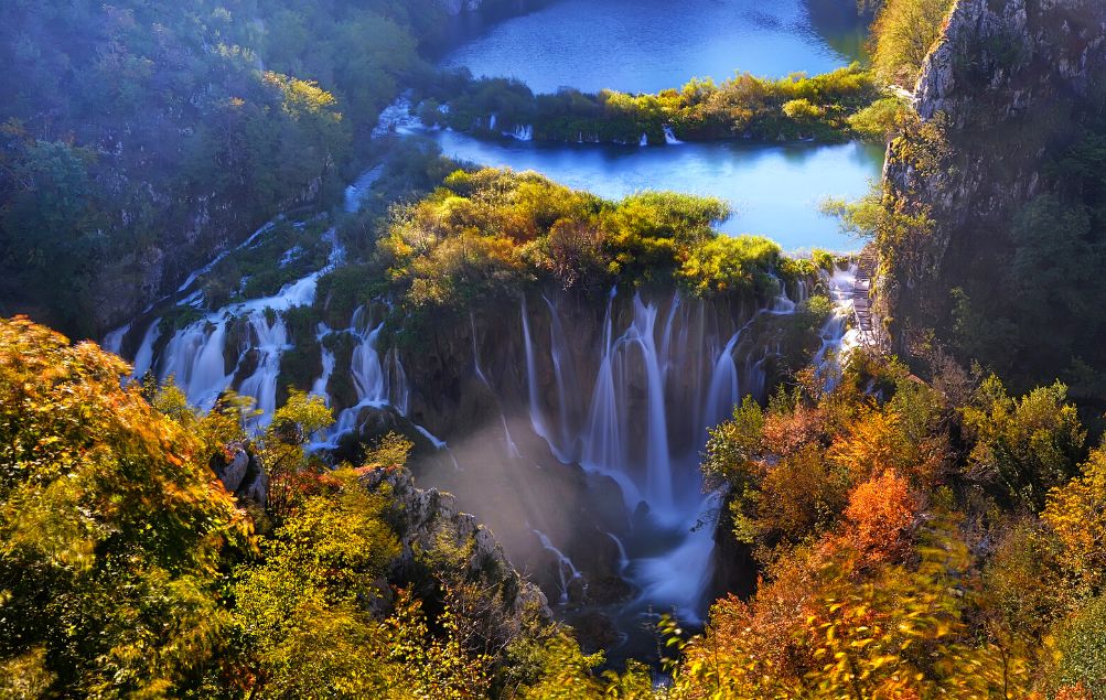 Lago Plitvice Parco Nazionale Croazia Foliage